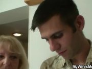 She fucks son-in-law after couple of drinks 4/16