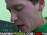 Perverted old teacher takes two cocks 11/16