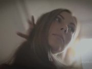 Slide your cock between her big natural boobs 1/16