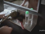 Slide your cock between her big natural boobs 2/16