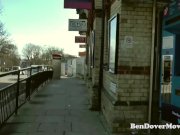 English milf gags on ben Dovers Cock 1/16