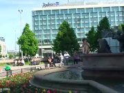 Crazy chick miriam naked on public streets 14/16