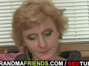 Lonely granny spreads her legs 1/16