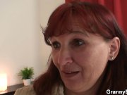 Old granny in stockings getting screwed 3/16