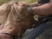 Blonde led bound on a desert plain and fucked 6/16