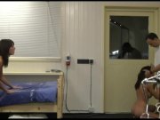 Juicy hot brunettes having intense threesome 1/16