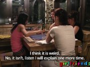 Girlfriends Lesbian sex by the fire 2/16