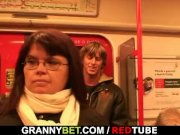 He picks up and bangs her old fat pussy 2/16