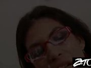 Heather Vahn brunette gets a cumshot all over