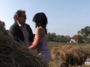 Rustic old young fuking in the stack 2/16