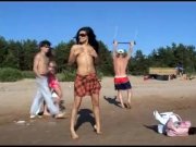 Nudist beach brings the best out of two hot t 13/16