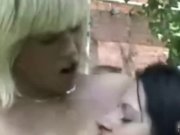 Hooligan blonde puts brunette to suck dick  12/16