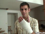 Bigcocked guy fucks blonde granny inlaw 1/16