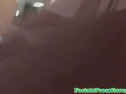 Skinny facialized eurobabe with a flat chest 11/16