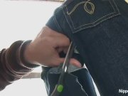 She gives a sexy bj in crotchless jeans  5/16