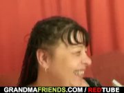 Two dudes seduce mature fatty 6/16