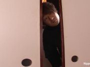 Asian girl plays w/ her pussy while boys peep 13/16