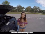 Busty Babe Gets Towed, Fucked And Paid!