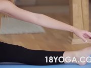 BF rips teen Alexis Crystal yoga pants to fuc 1/16