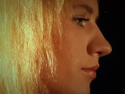 Slave collared and leashed in chain takes cum 1/16