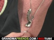 Naughty old granny gets lured into 3some 5/16