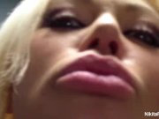 Hot blonde Nikita Von James films herself 10/16