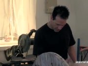 Electro treatment for restrained blonde slave 8/16