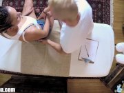 TrickySpa Ebony Babe Fucked by Sly Masseur  5/16