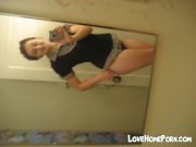 Teen self shot in front of mirror 2/16