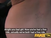 FakeTaxi Saucy brunette talks driver into sex 16/16