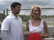 Blonde Cheerleader Gets Knocked Up 2/16