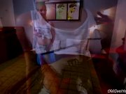 This old goes young guy admired Lenka's ass 3/16