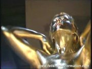 big tit babe covered in gold 16/16