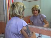 OldNanny Old lady masturbating with teen  1/16