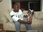 Ebony Honey Get Her Mouth Crammed With Cock 2/16