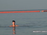 My wet sheer swimsuit 8/16