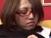 Cute Rino Mizusawa enjoys her new toy inside 10/16