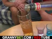 Blonde granny in hot threesome orgy 2/16