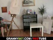 Cock-hungry mature paintress takes it hard 1/16