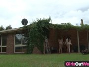 Girls Out West - Aussie hairy lesbians shower 5/16