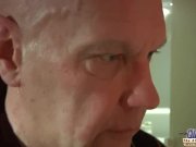 Bald old perv bangs blonde after masturbation 3/16