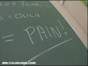 Schoolgirl gapes pussy with a big dilo 1/16