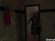 Blonde old granny is doggystyle fucked 4/16