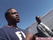 Bailey gets stuffed by two big black cocks 1/16