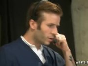 Sex slave fucked between two fuck machines 1/16