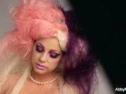 On set with the incredibly hot Abigail Mac 1/16