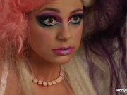 On set with the incredibly hot Abigail Mac 3/16