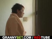 Naughty grandma takes two dicks at once 2/16