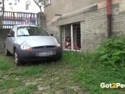 Teen pissing compilation as girls pee outside 1/16