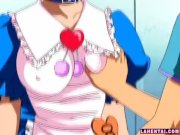 Hentai waitress gets fondled and fingered 9/16